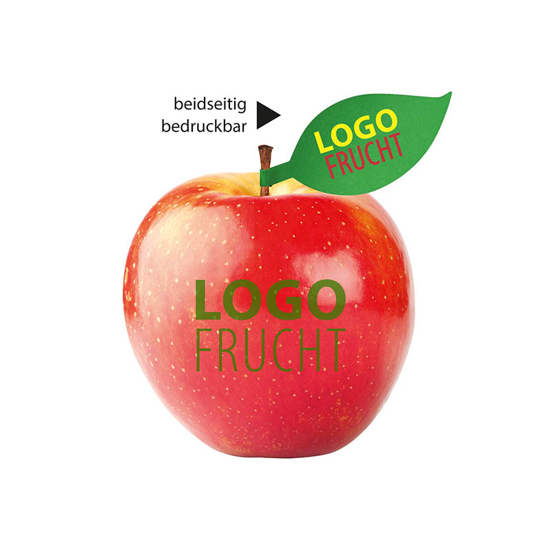 LogoFrucht Apfel rot - Kiwi + Apfelblatt