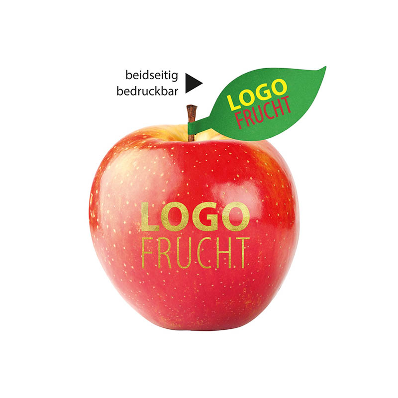 LogoFrucht Apfel rot - Goldberry + Apfelblatt