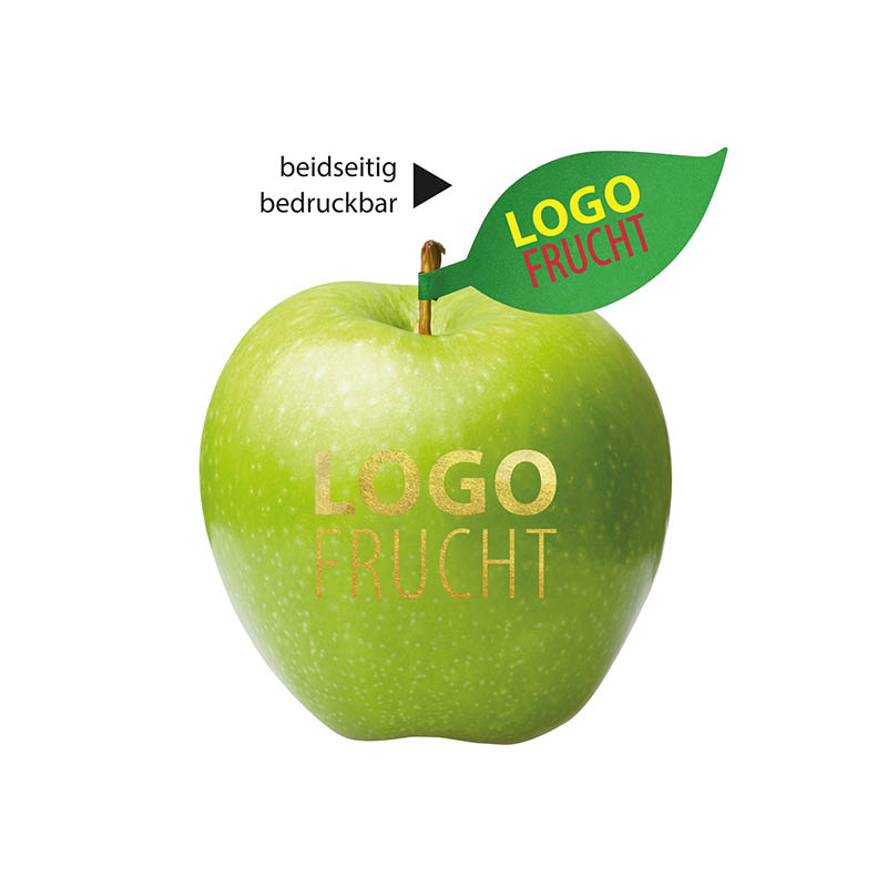 LogoFrucht Apfel grün - Goldberry + Apfelblatt