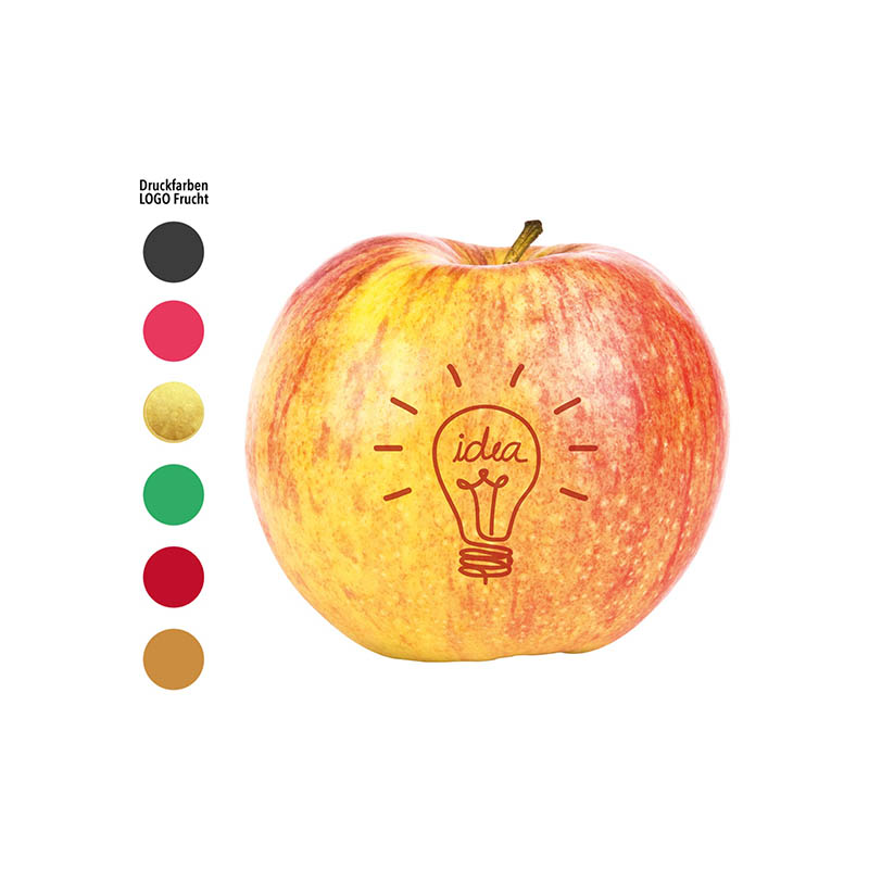 LogoFrucht Apfel Brainstorming rot