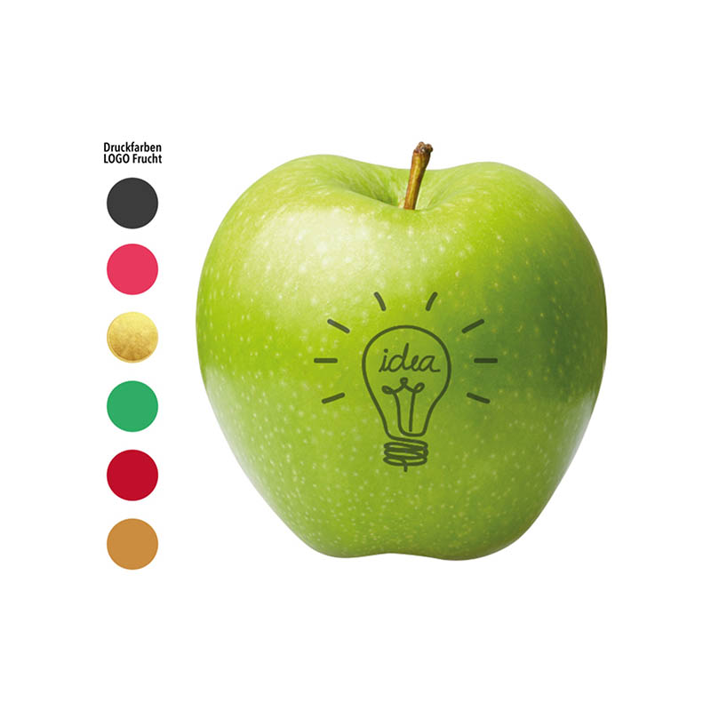 LogoFrucht Apfel Brainstorming grün