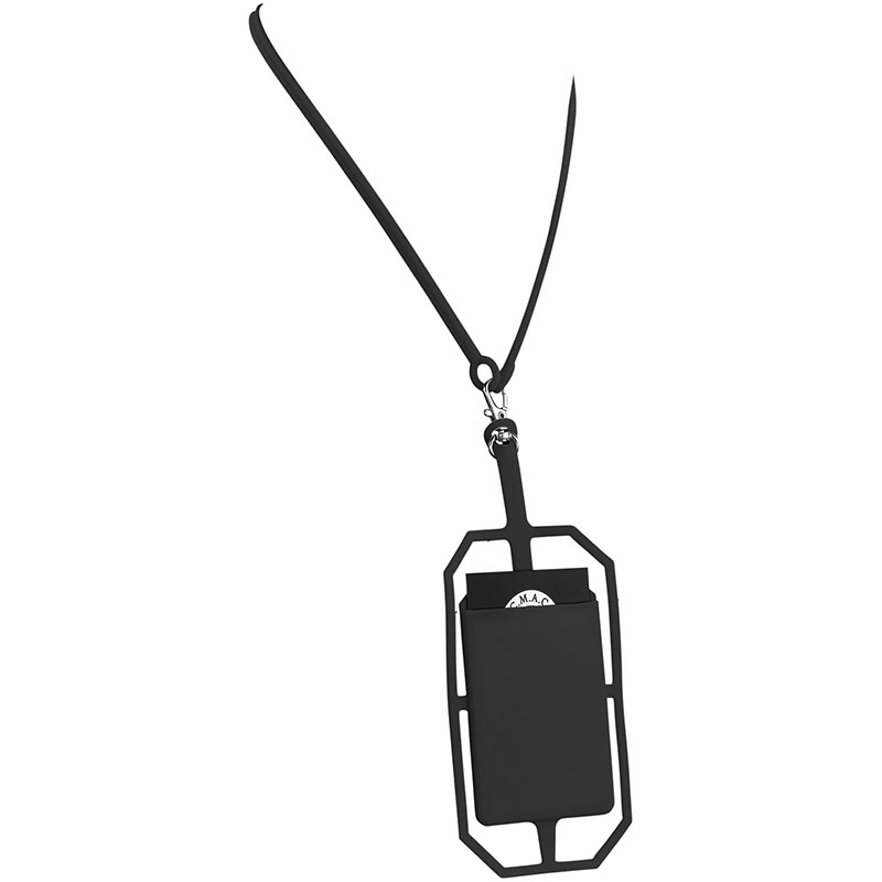 Bullet Silikon RFID Kartenhalter mit Lanyard