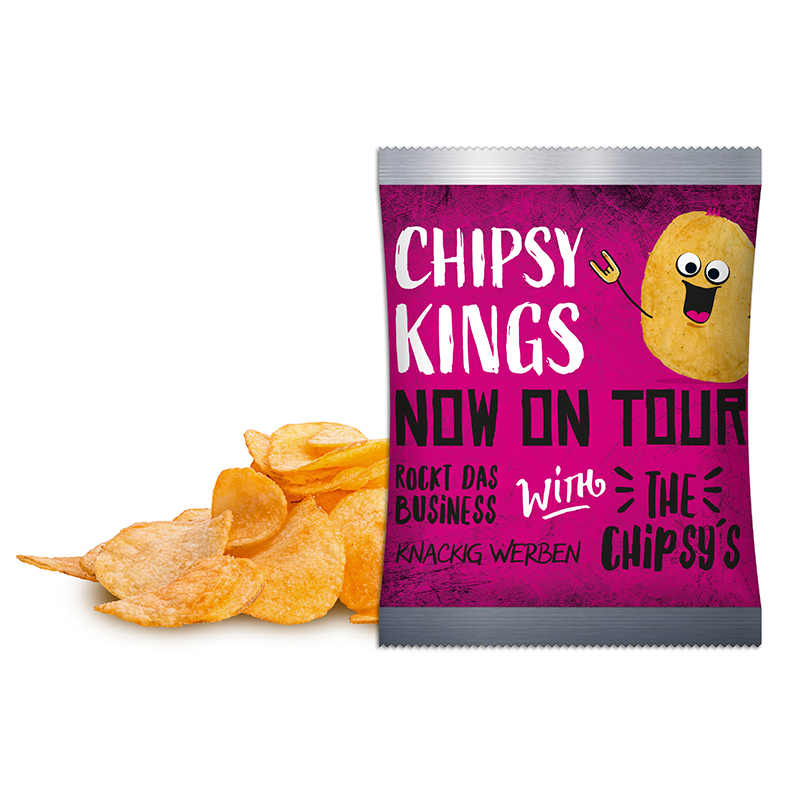Jo Chips im Werbetütchen | 20 g | Paprika | 4c Euroskala + weiß