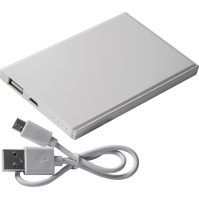 Powerbank 2.200 mAh mit USB Anschluss, inkl. Ladekabel