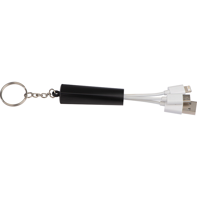 Schlüsselanhänger mit 3 in 1 USB Ladekabel