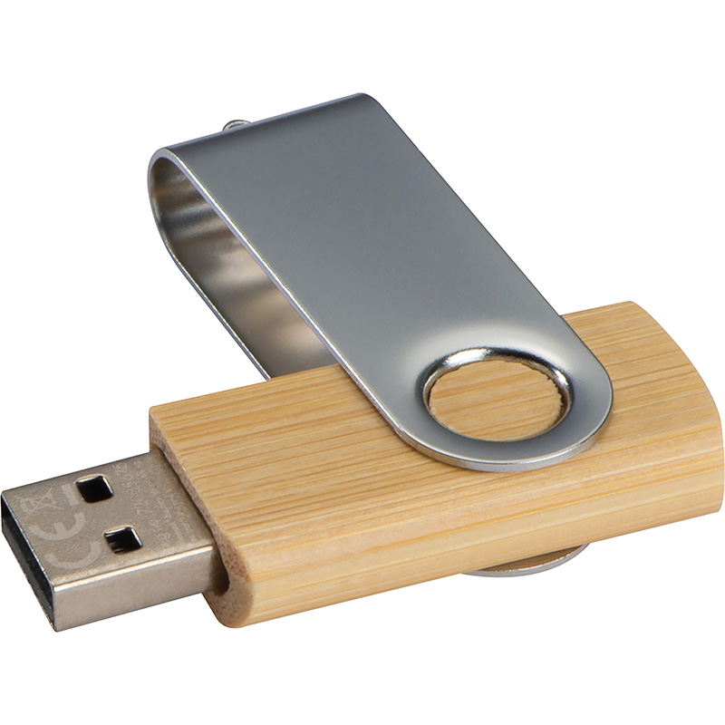 USB-Stick Twist mit HolzkÃ¶rper mittel
