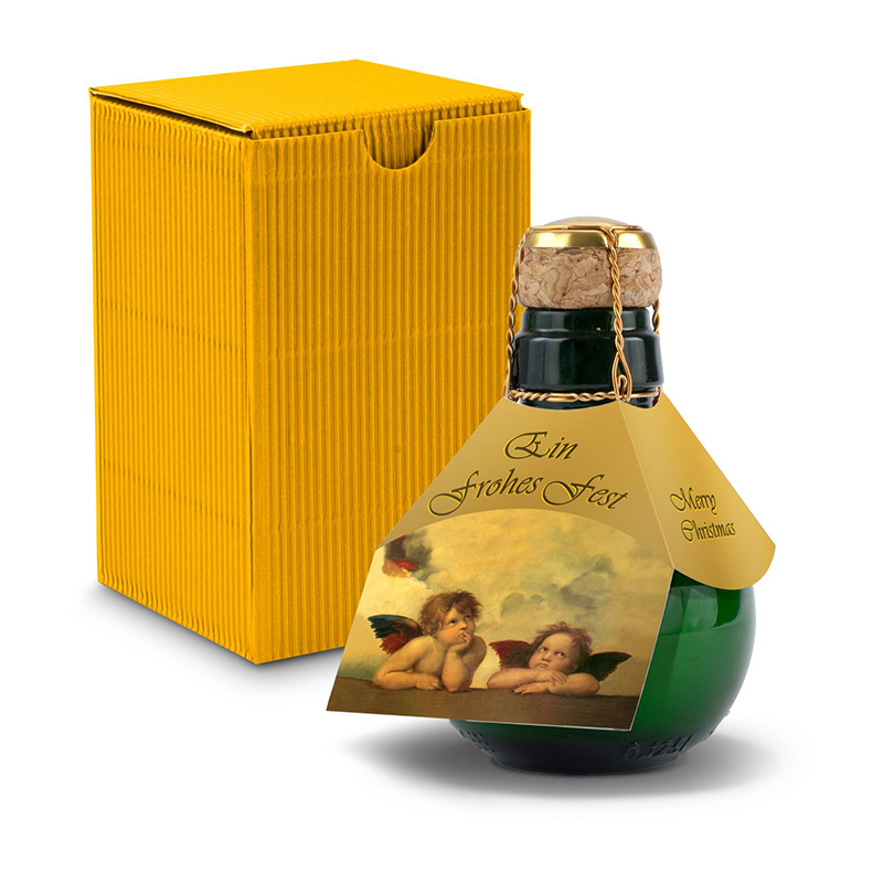 Kleinste Sektflasche der Welt! Raffael - Inklusive Geschenkkarton, 125 ml