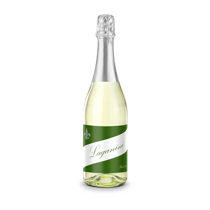 Sekt Cuvée - Flasche klar - Kapselfarbe Silber, 0,75 l