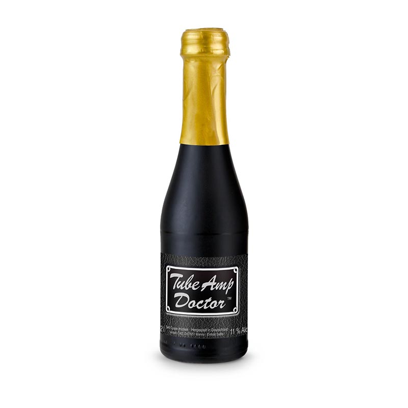 Sekt Cuvée Piccolo - Flasche schwarz matt, 0,2 l
