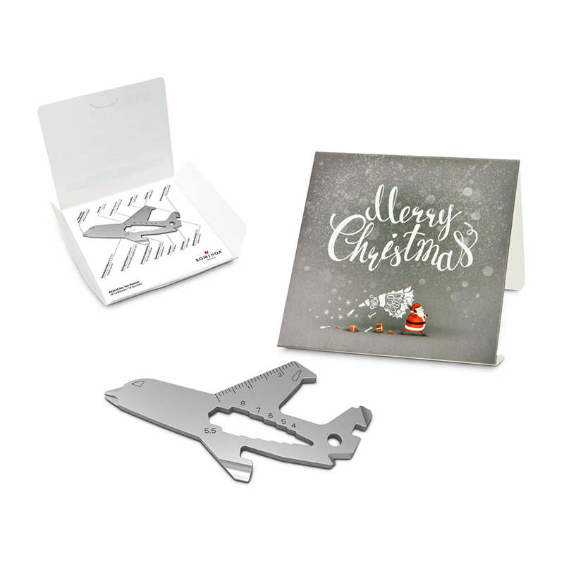 ROMINOX® Key Tool Airplane (18 Funktionen) Merry Christmas