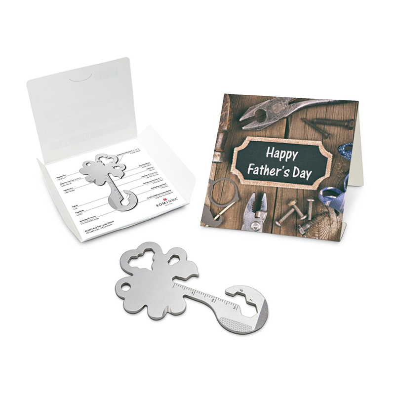 ROMINOX® Key Tool Lucky Charm (19 Funktionen) Happy Father's Day