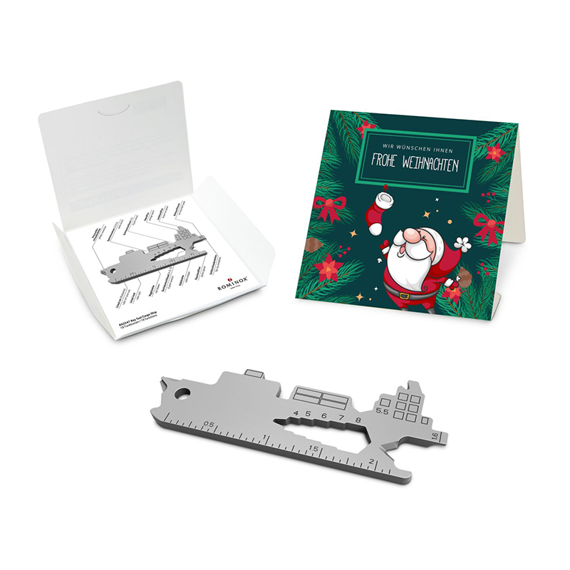 ROMINOX® Key Tool Cargo Ship (19 Funktionen) Frohe Weihnachten
