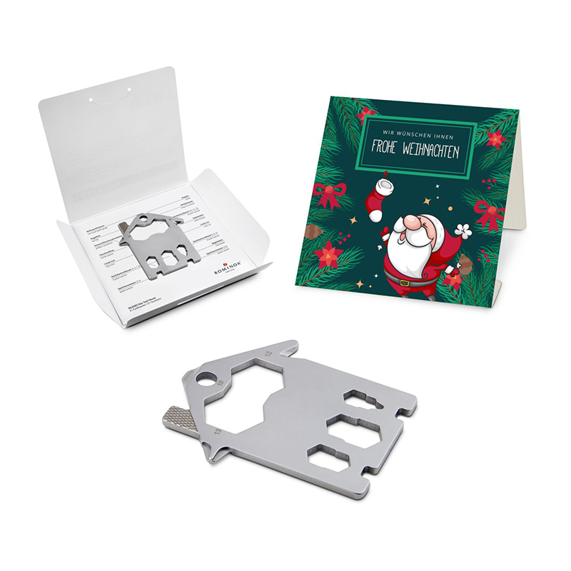 ROMINOX® Key Tool House (21 Funktionen) Frohe Weihnachten