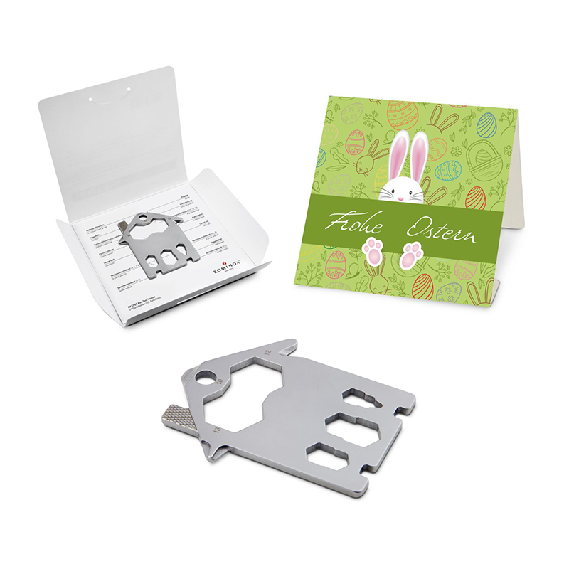 ROMINOX® Key Tool House (21 Funktionen) Frohe Ostern Hase