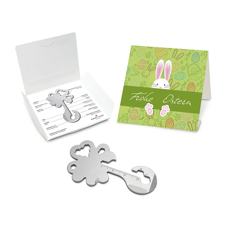 ROMINOX® Key Tool Lucky Charm (19 Funktionen) Frohe Ostern Hase