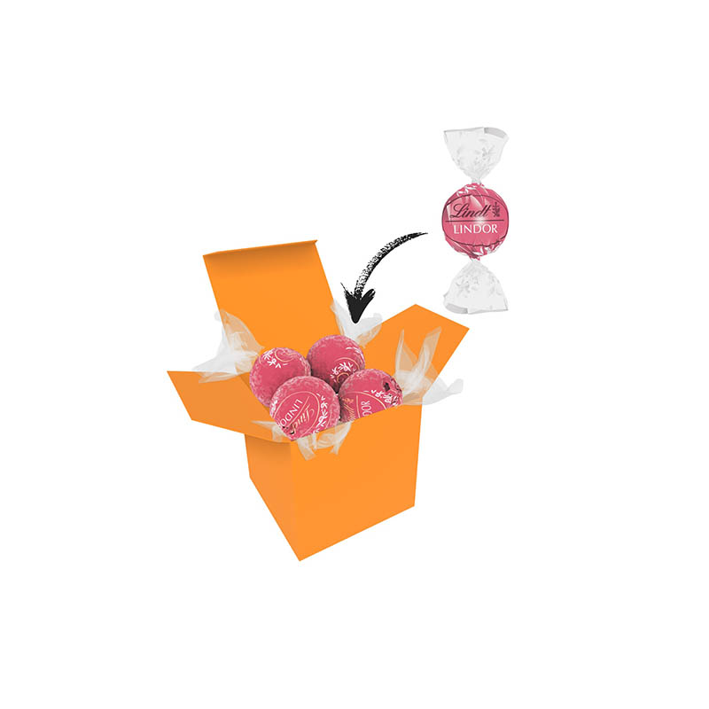 Color Lindor Box - Orange - Erdbeer-Sahne