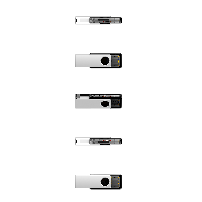 Klio-Eterna USB-Speicher mit drehbarem Schutzbügel Twista transparent Mc USB 3.0