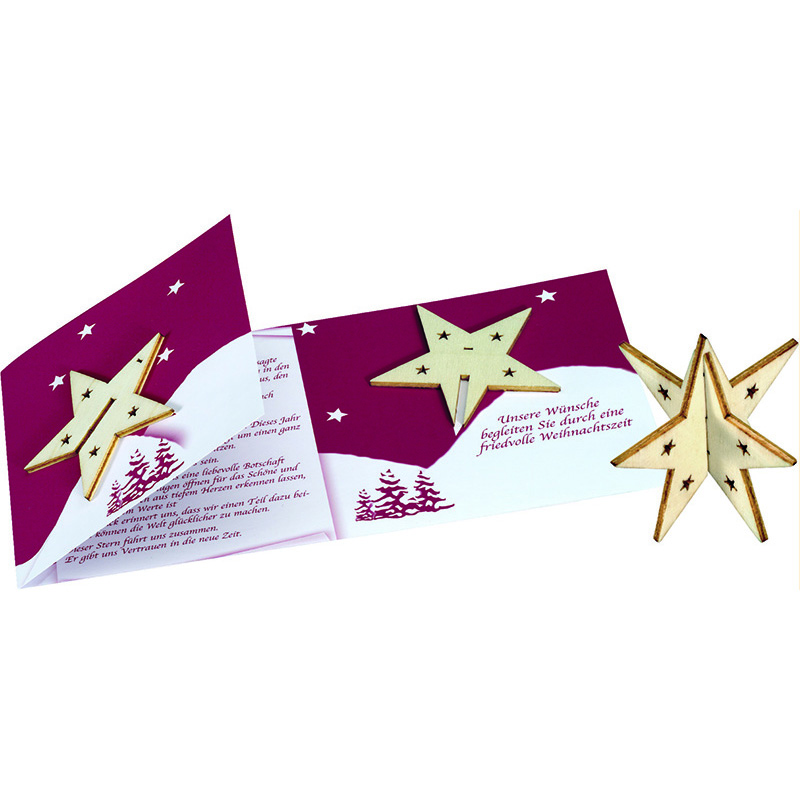 Sternen-Karte – „Der Stern des Vertrauens“, 1-4 c Digitaldruck inklusive, ohne Kuvert