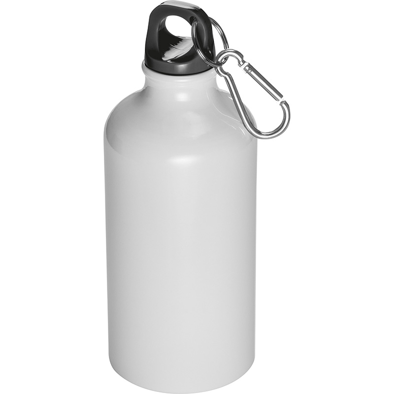 Trinkflasche aus Aluminium mit Karabinerhaken, 500 ml