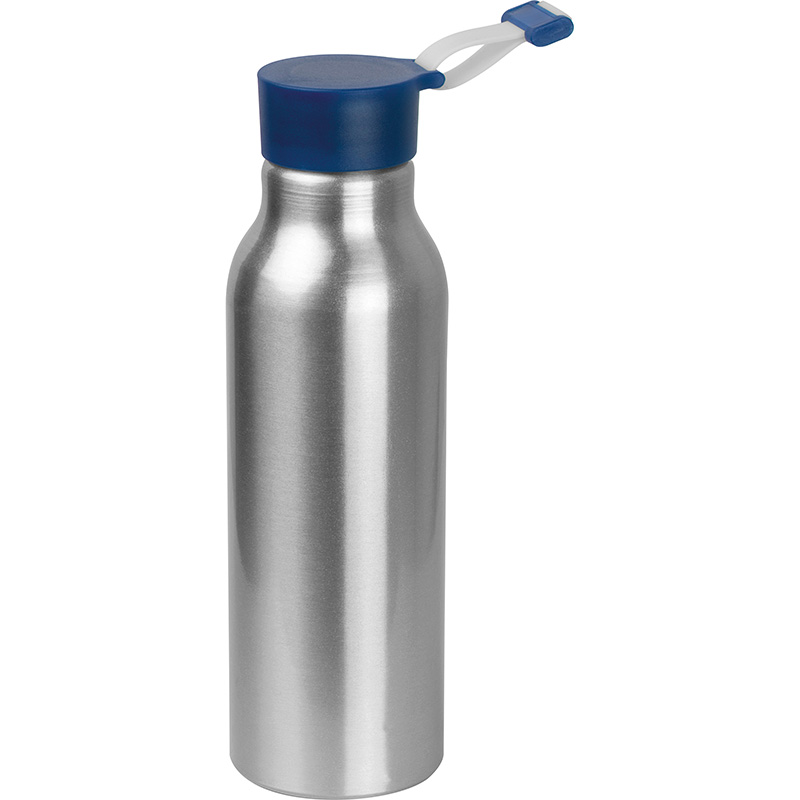Trinkflasche aus Aluminium mit Silikondeckel, 600 ml