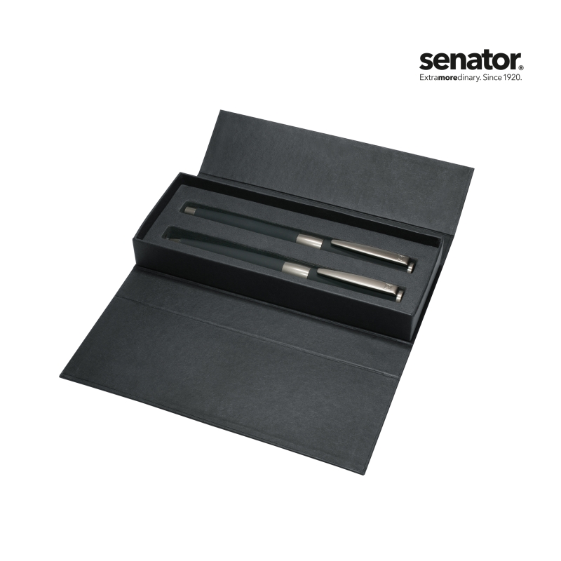 senator® Image Black Line Set (Drehkugelschreiber+ Rollerball)