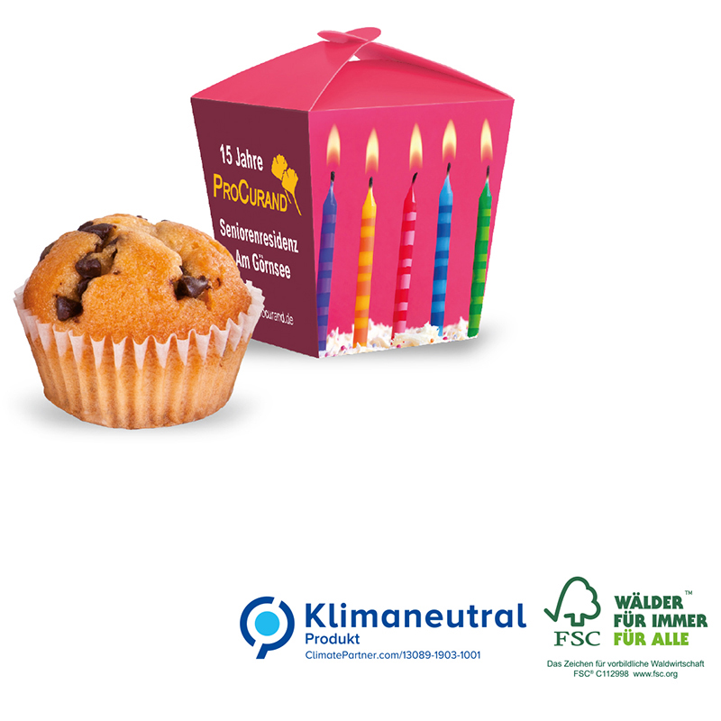 Muffin Mini in Verpackung Style, Klimaneutral, FSCÂ®