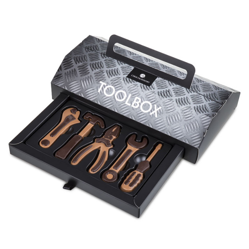Geschenkpackung Toolbox - Schokoladenwerkzeug