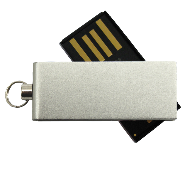 USB Stick Micro Twist Silber