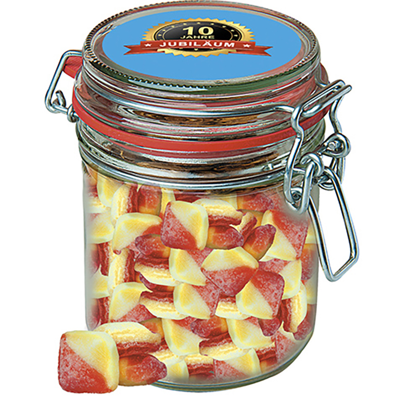 Rote Grütze-Vanille Bonbons, ca. 200g, Bonbonglas Maxi