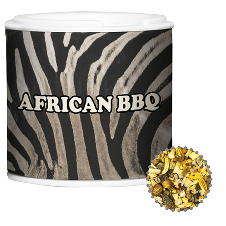 Gewürzmischung African BBQ, ca. 25g, Gewürzpappstreuer