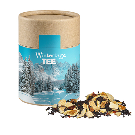 Wintertage Tee, ca. 70g, Biologisch abbaubare Eco Pappdose Midi