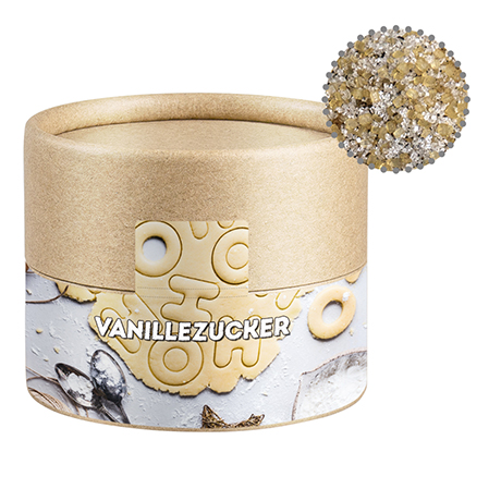 Vanillezucker, ca. 55g, Biologisch abbaubare Eco Pappdose Mini