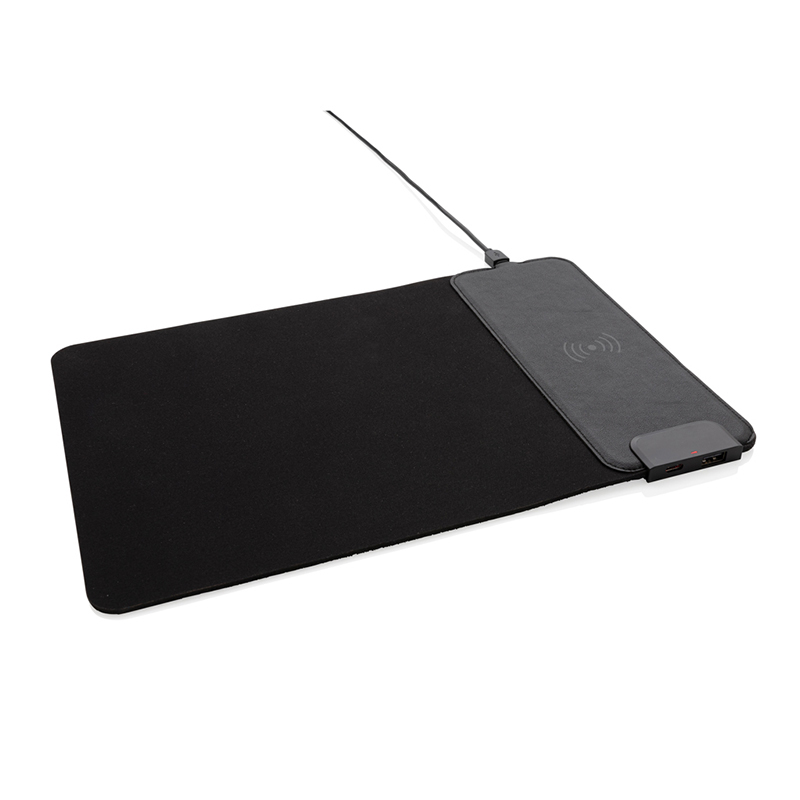 XD Collection Mousepad mit 15W Wireless Charging und USB Ports