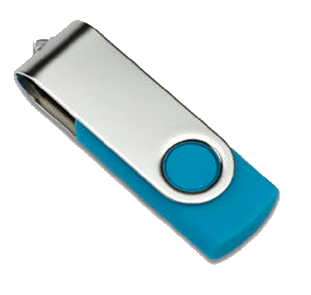 USB Stick TWISTER Modern Hellblau