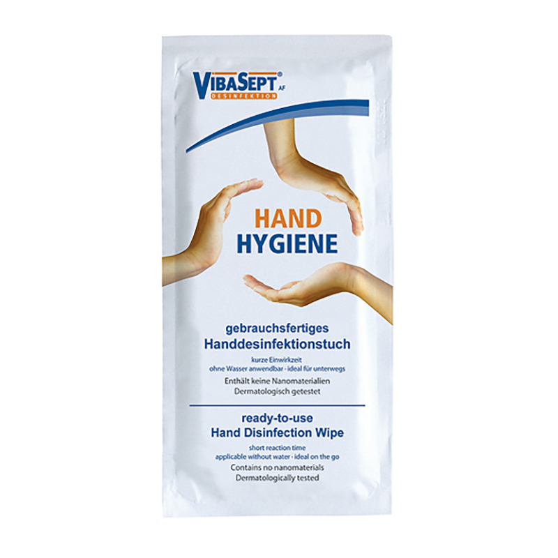 Hand Hygiene Desinfektionstuch mit 1c-Werbedruck