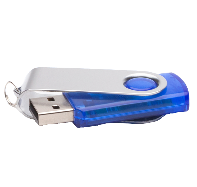 USB Stick Expert Modern Transparent Blau