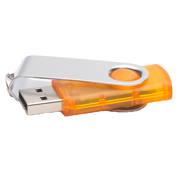 USB Stick Expert Modern Transparent Orange