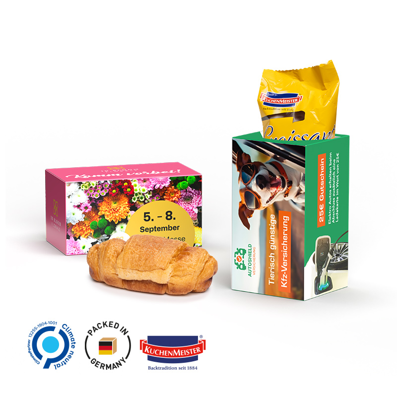 Frühstücksbox, Kuchenmeister Croissant mit Nuss-Nugat-Cremefüllung