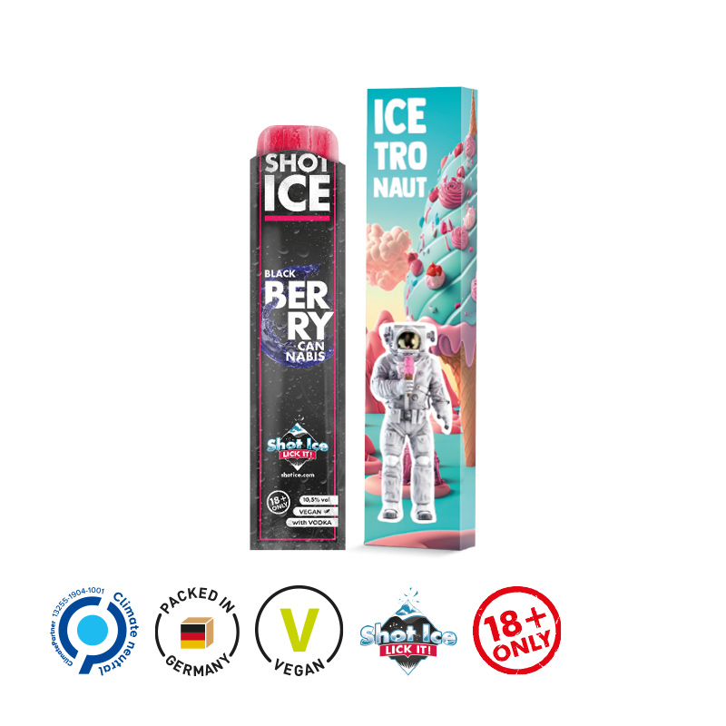 Long Box, Shot Ice - Black Berry Canabis 10,5% vol