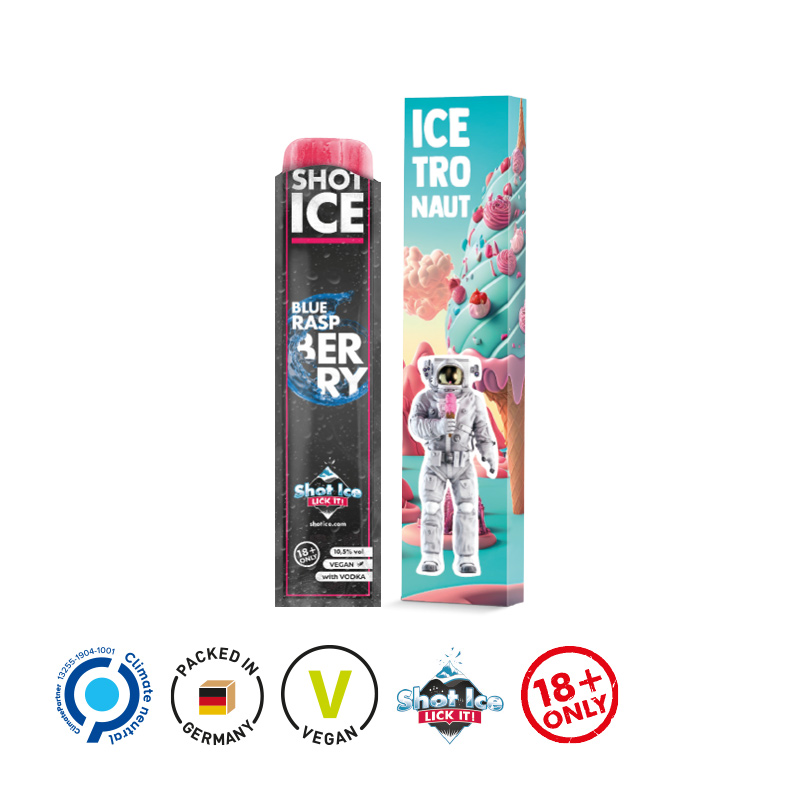 Long Box, Shot Ice - Blue Raspberry 10,5% vol