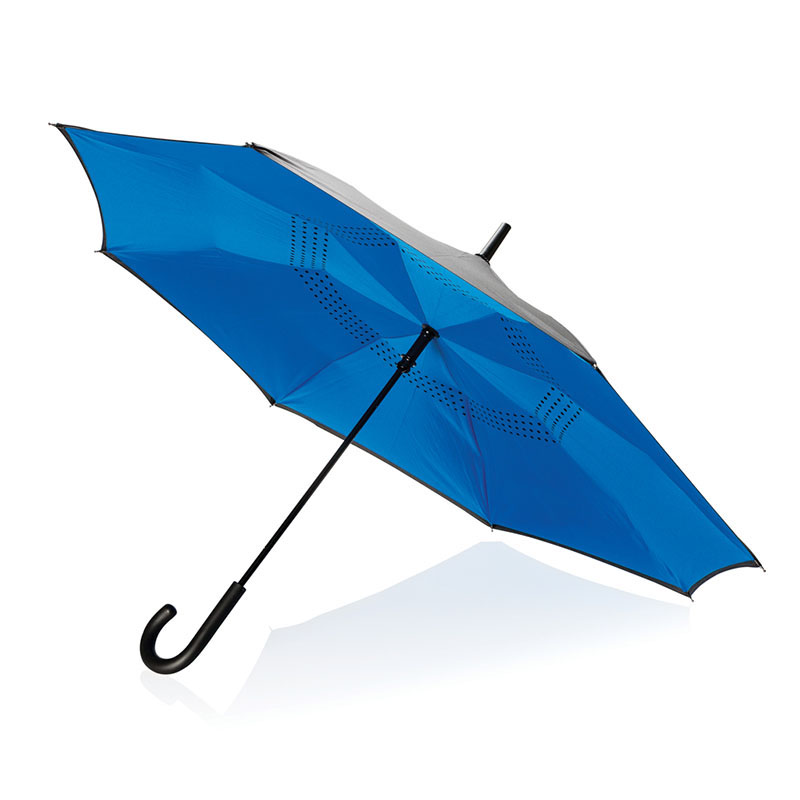 XD Collection Umgekehrter manueller 23 Zoll Regenschirm